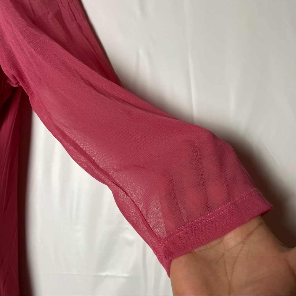 5/$25 Woman‎ 3/4 sleeve pink blouse size small - Picture 7 of 14